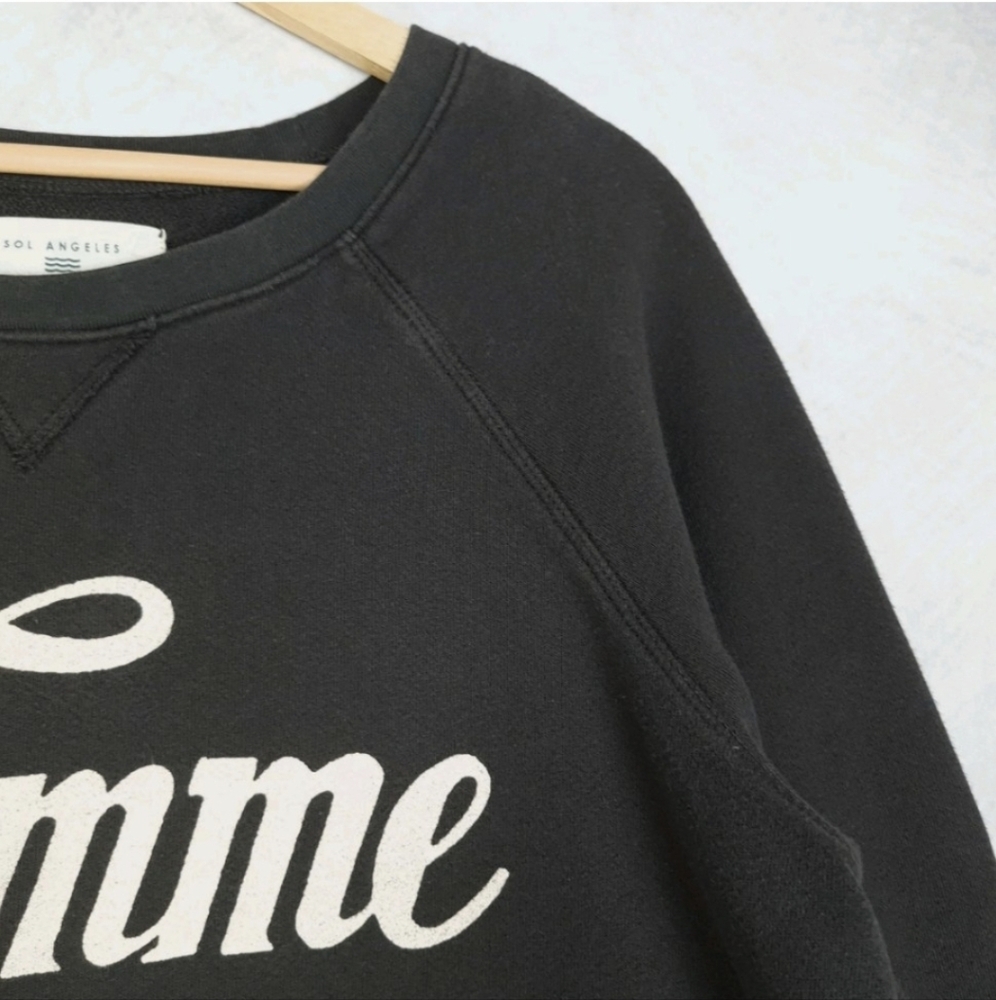 Anthropologie Black Cozy Sweatshirt - Picture 7 of 11